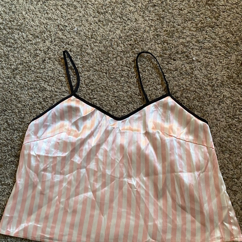 Silky pajama top